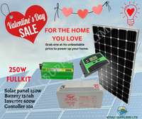 250w solar fullkit with solarmax battery