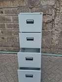 4-Drawer Grey Metal Filing Cabinet Durable Storage