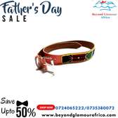 A brown maasai beaded belt very fashionable