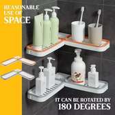 180° adhesive shower caddy