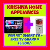 VON 40 INCHES SMART TV + FREE TV GUARD