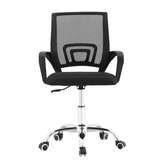 Adjustable swivel chair in black