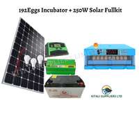 solar fullkit 250watts plus 192eggs incubator