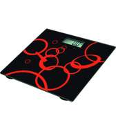 RAMTONS BLACK AND RED BATHROOM SCALE-