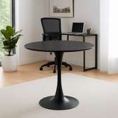 Generic Black Round Dining Table