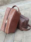 Leather Wash Bag/Toiletry Bag