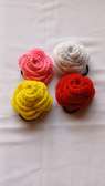 Rose flower crotchet hair scrunchie