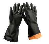 Heavy duty chemical resistant Industrial rubber gloves