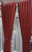 maroon printed curtains