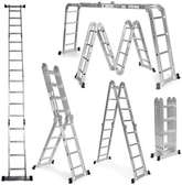 12ft, Aluminium Multipurpose Ladder. 4by3.