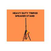 Metallic  Speaker Stand With Adjustable Base