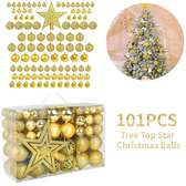 101Pcs Red Christmas Ball Ornaments