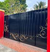 Durable Metal Gate with Black Frame