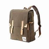 Capital Canvas & leather laptop backpack