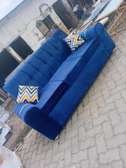 Quality blue three seater sofa set for sale