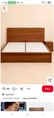 🛏️ Luxury Mahogany Bed Frame