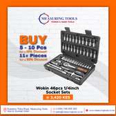 wokin 46pcs 1/4 inch socket set