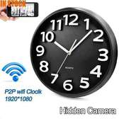Wall clock WiFi camera 1080p HD hidden cctv monitor camera