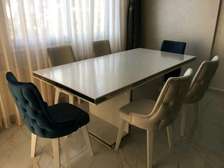 Sparkling White 6-Seater Dining Table