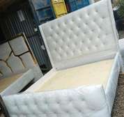 Classic 5  by 6 pearl white chester bed