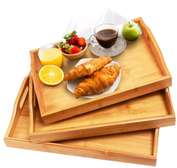 Bamboo serving trays