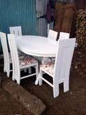 White 6 Seater Dining Table Sets