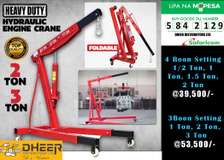 Hydraulic Engine Hoist 2 Ton Foldable Heavy Duty