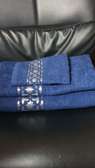 blue 3 piece egyptian towel