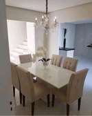6 seater wooden dining