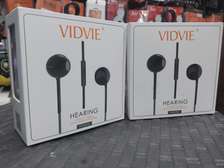 Vidvie HS604 Earphones With Remote And Mic - BLACK