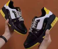Louis Vuitton Trainer White, Black and Yellow