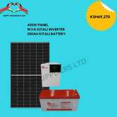 405w solar kitali panel 200ah battery 1kva hybrid inverter