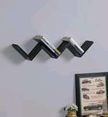Wooden decorative wall shelves 2 sets black+red