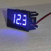 Blue Digital display with voltmeter and frame 2.7v-36v