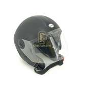 Premium Open Face Motorcycle Helmet , Matt Black