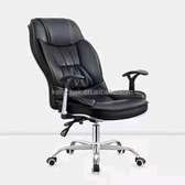 Office chair with a reclining back