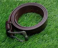Leather designer belt