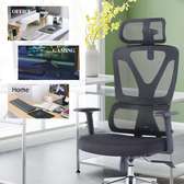 Office Chair: Chair With Armrests, Cushion & Swivel Support