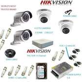Hikvision 4 Camera CCTV  Kit (With 500GB+50M Cable)