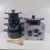 12PC Bosch Cookware with Silicon lid covers- black, grey