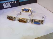 DVI-I Male Dual-Link 24 + 1 To 15 Pin VGA Female Adapter