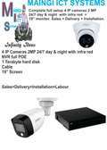 4 IP CCTV CAMERAS 2MP COMPLETE SETUP