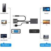 VGA To HDMI Converter Adapter Cable With Audio