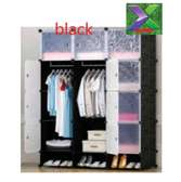 Hard semi permanent Plastic wardrobes with inbuilt shoe rack