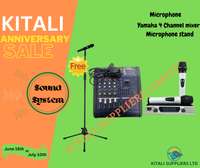 4ch mixer with wireless microphone and free stand