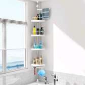 Multi-corner adjustable shower organizer