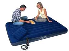 Intex inflatable mattress with hand pump