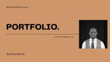 Professional portfolio designer