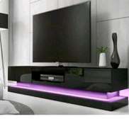 Readily available black TV Stand with LED Lighting