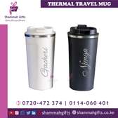 Thermal travel mug with your name engraved